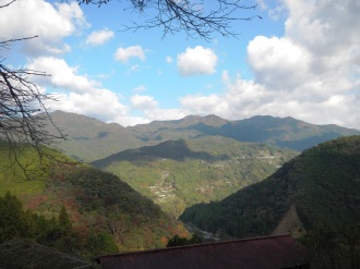 View from the Watanabe house, looking over the valley